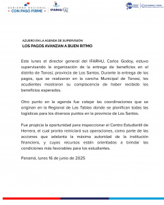 AZUERO EN LA AGENDA DE SUPERVISIÓN