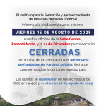 COMUNICADO DEL 15 DE AGOSTO