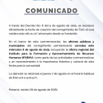 COMUNICADO TORTI 2