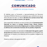 COMUNICADO cierre oficinas GUNA YALA