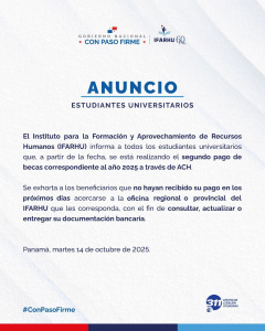 Pago de becas a estudiantes universitarios