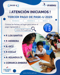 IFARHU inicia el tercer pago del PASE-U 2025