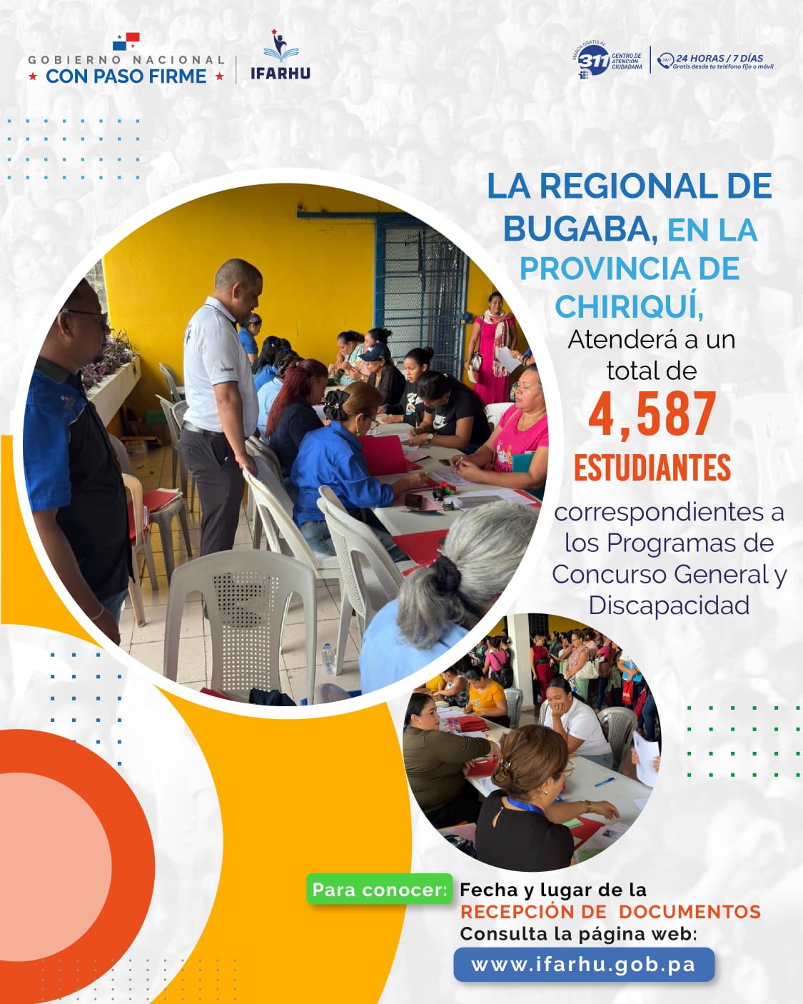 IFARHU de Bugaba atenderá a más de 4 mil estudiantes en jornada de trámites de becas