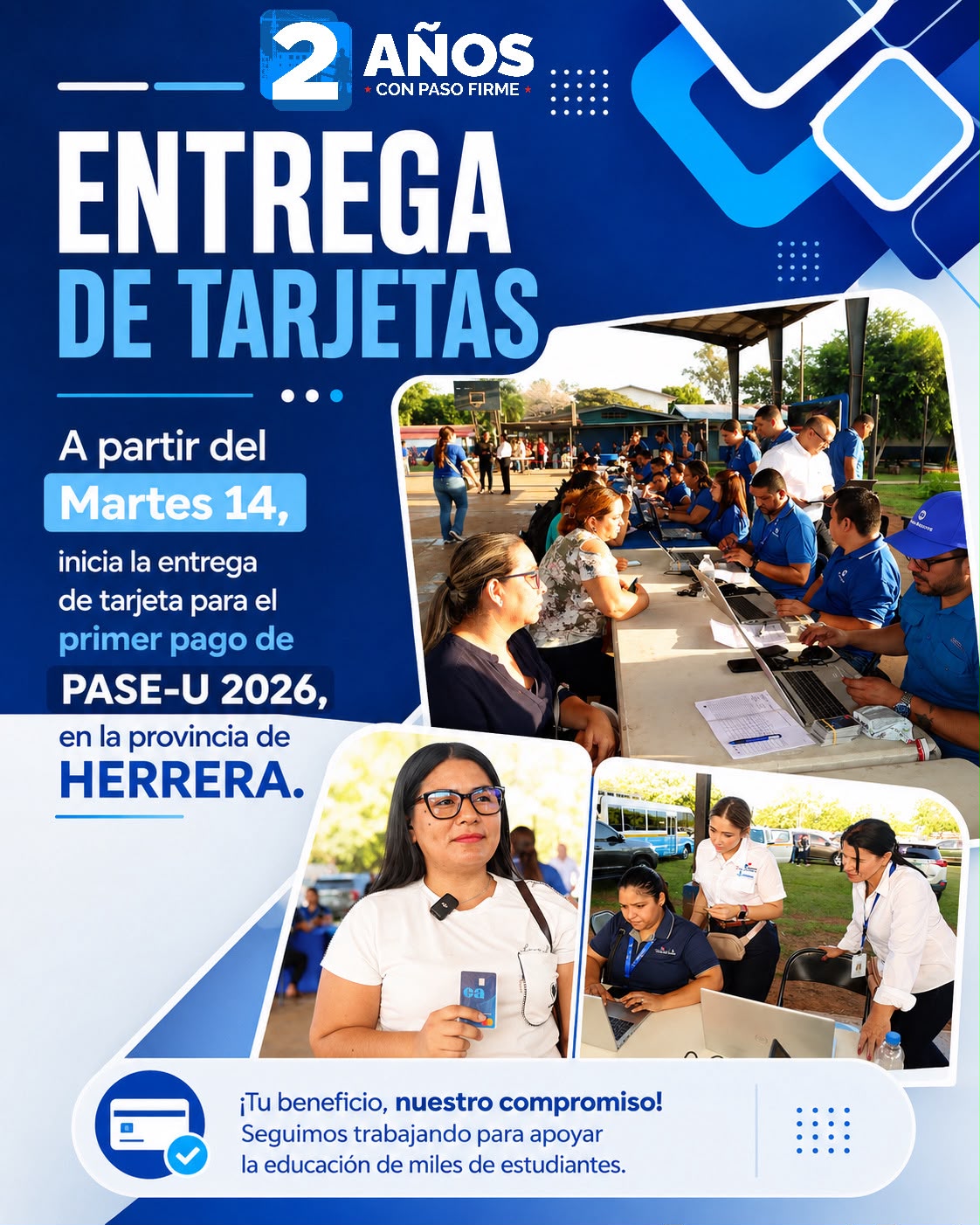 PASE-U llega a Herrera con un nuevo sistema de pago digital