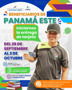 Entrega de tarjetas PUNCH llega a Panamá Este para beneficiar a más de 79 mil estudiantes