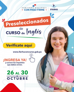 IFARHU publica lista de preseleccionados para cursos de inglés en el extranjero
